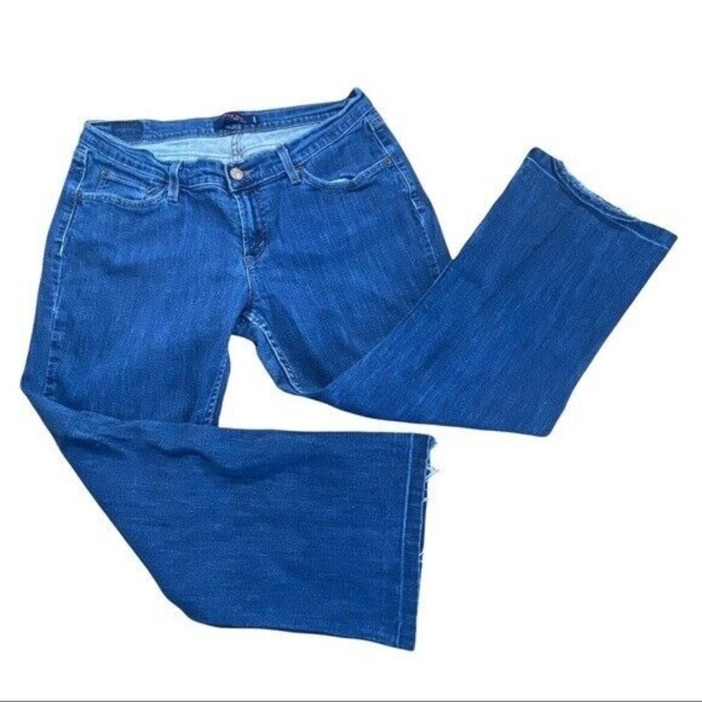 Womens Levi's Curvy Cut 528 Crop Jeans 15 altered raw hem 33 x 24.5 Juniors - Picture 2 of 11